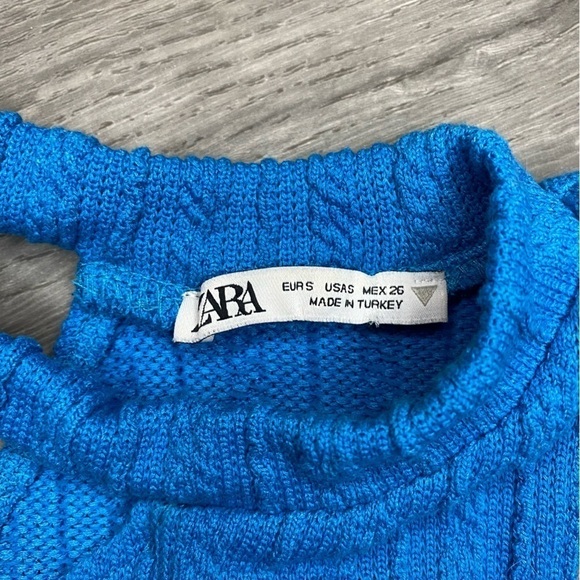 Zara Knit Asymmetrical Crop Tank Top - Picture 3 of 5